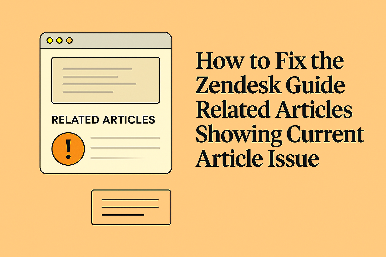 How to Fix the Zendesk Guide Related Articles Showing Current Article Issue